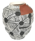 Kuba Hand-Painted Vase