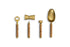 Amaya Cocktail Set – Aged Antique (Set of 4)