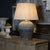 Amalfi Grey Stone Carved Lamp Exclusive Spaces