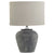 Amalfi Grey Table Lamp With Linen Shade Exclusive Spaces