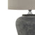 Amalfi Grey Table Lamp With Linen Shade Exclusive Spaces