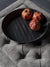 Graphite Platter - Round with Herringbone detail - 36cm Exclusive Spaces