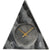 Black Marble Mantle Clock Triangular Exclusive Spaces